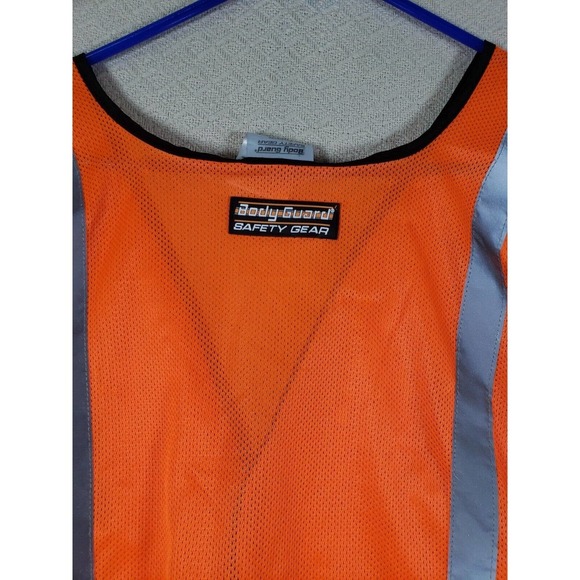 Body Guard Vest Unisex One Size Orange Sleeveless 100% Polyester Safety Gear - Picture 7 of 7